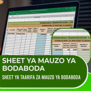 Mauzo ya Bodaboda Excel Template